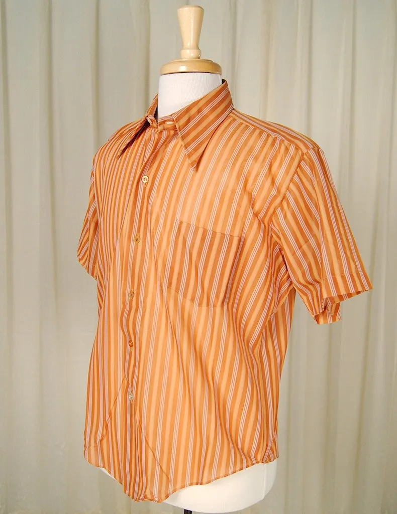 1960s SS Striped Nylon Shirt