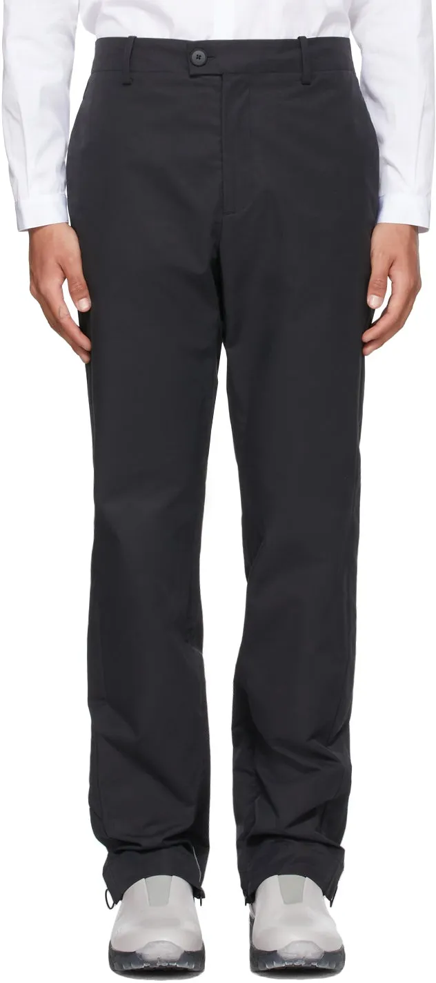 A-COLD-WALL* Black Treated Slim Trousers