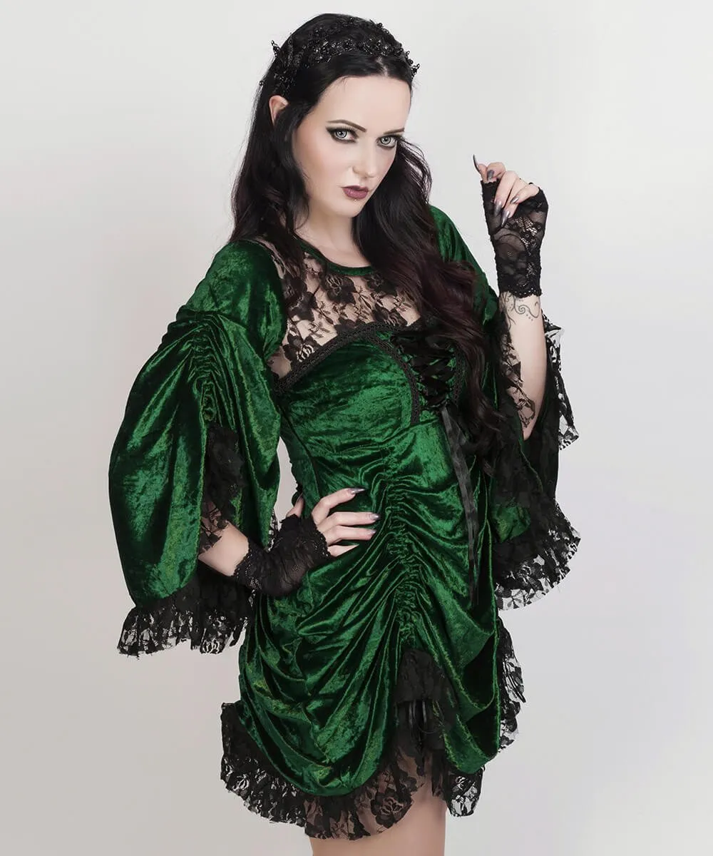 Ahoth Green Gothic Dual Top & Dress