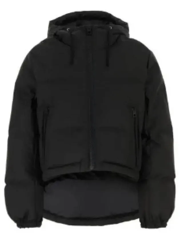Alps Hooded Puffer Quilted Technical Taffeta Padding Black