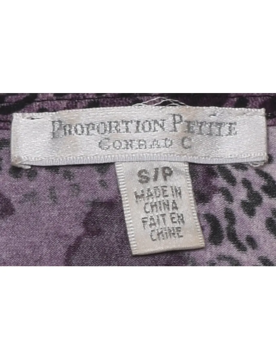 Animal Print Y2K Evening Top - S