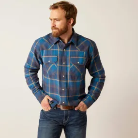 ARIAT MENS HOYT RETRO SNAP LS SHIRT (MOON HOWL)