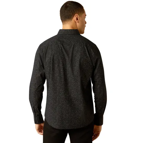 ARIAT MENS MARCEL MDRN LS SHRT BLACK