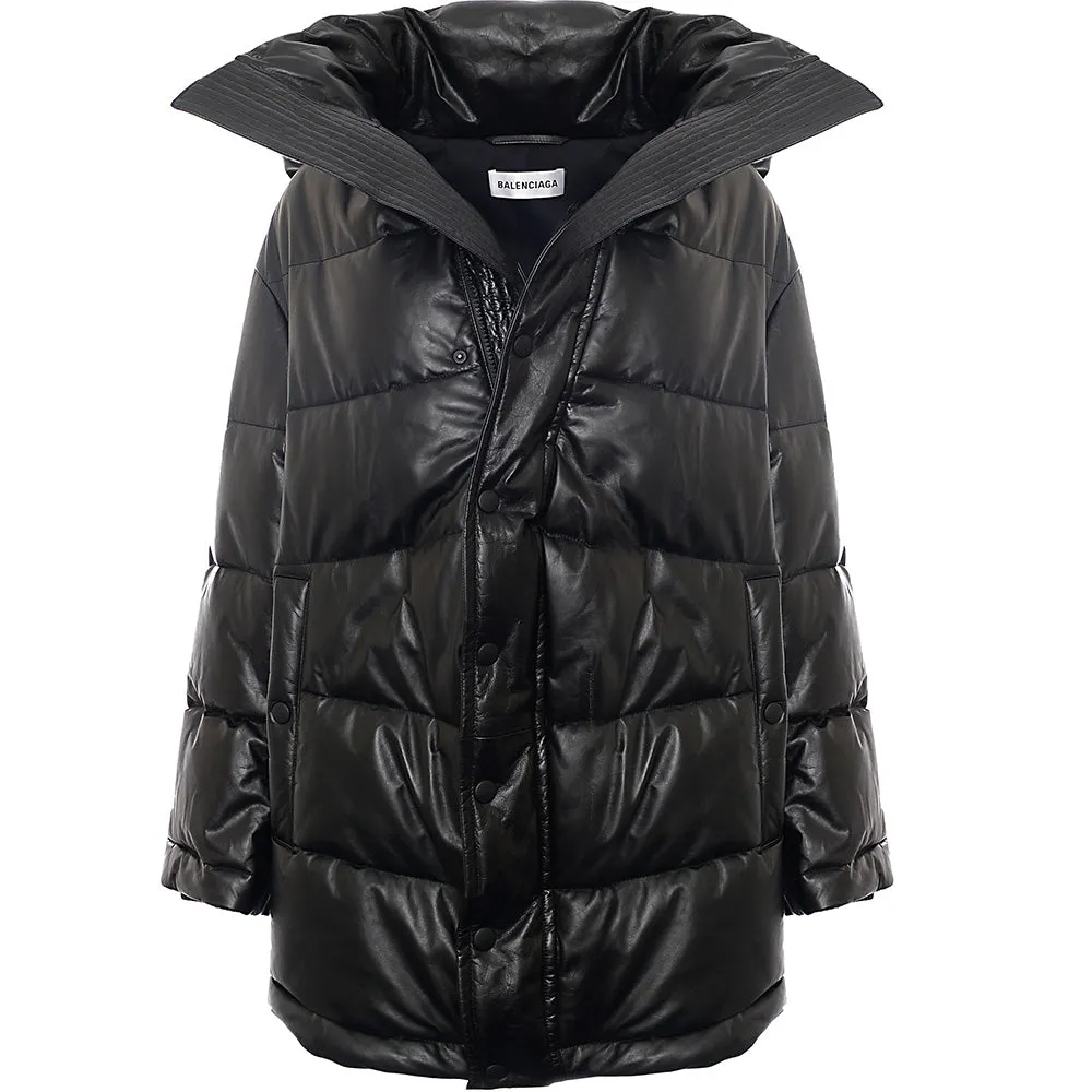 Balenciaga Womens Swing Puffer in Black