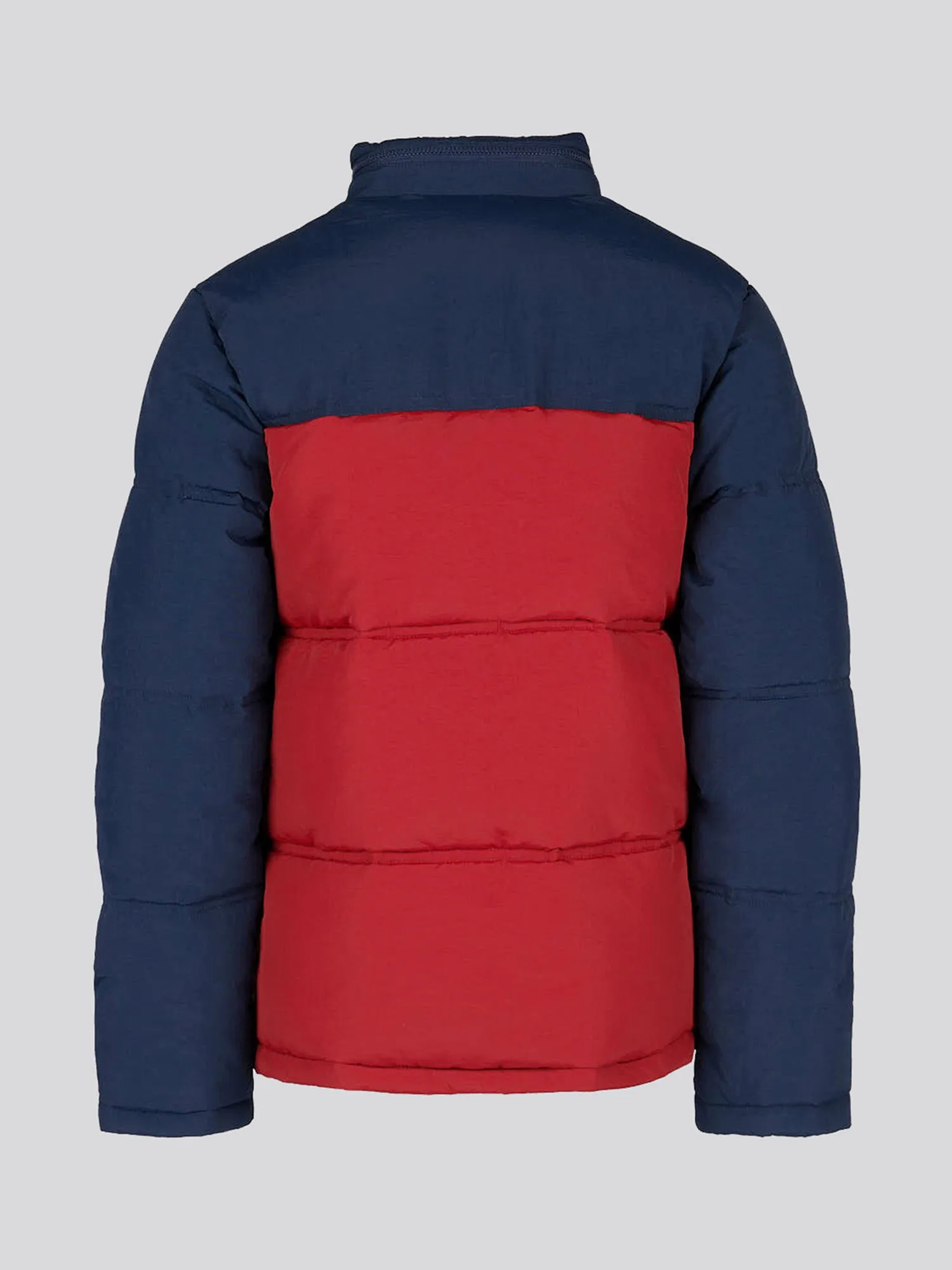Boys Colour Block Puffer Coat Biking Red