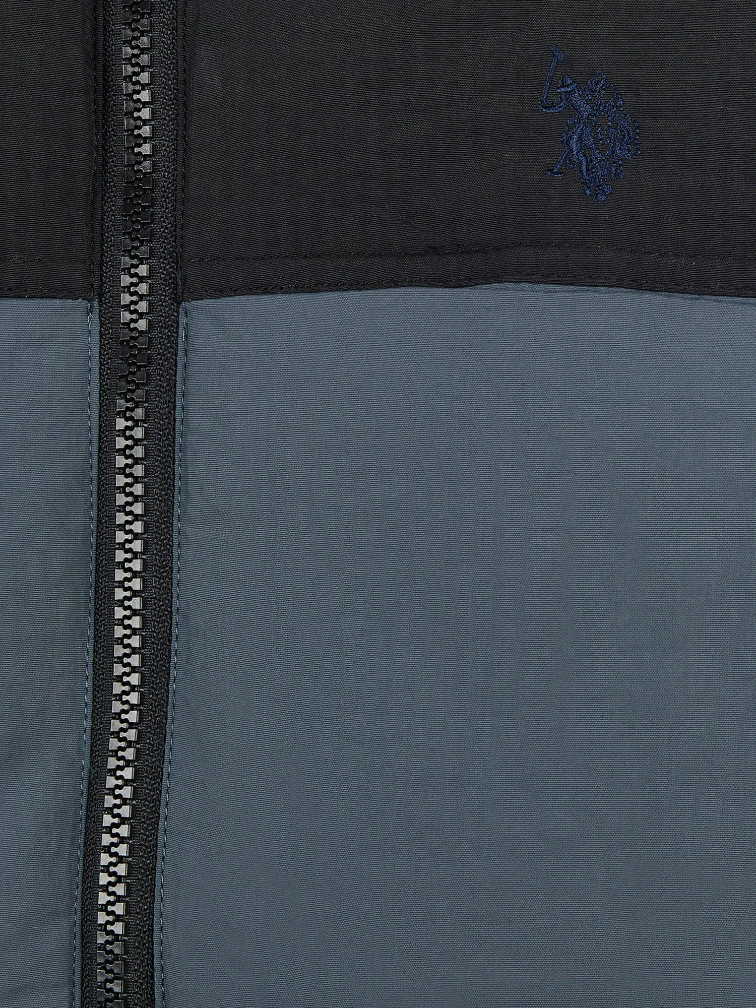 Boys Colour Block Puffer Coat Ebony