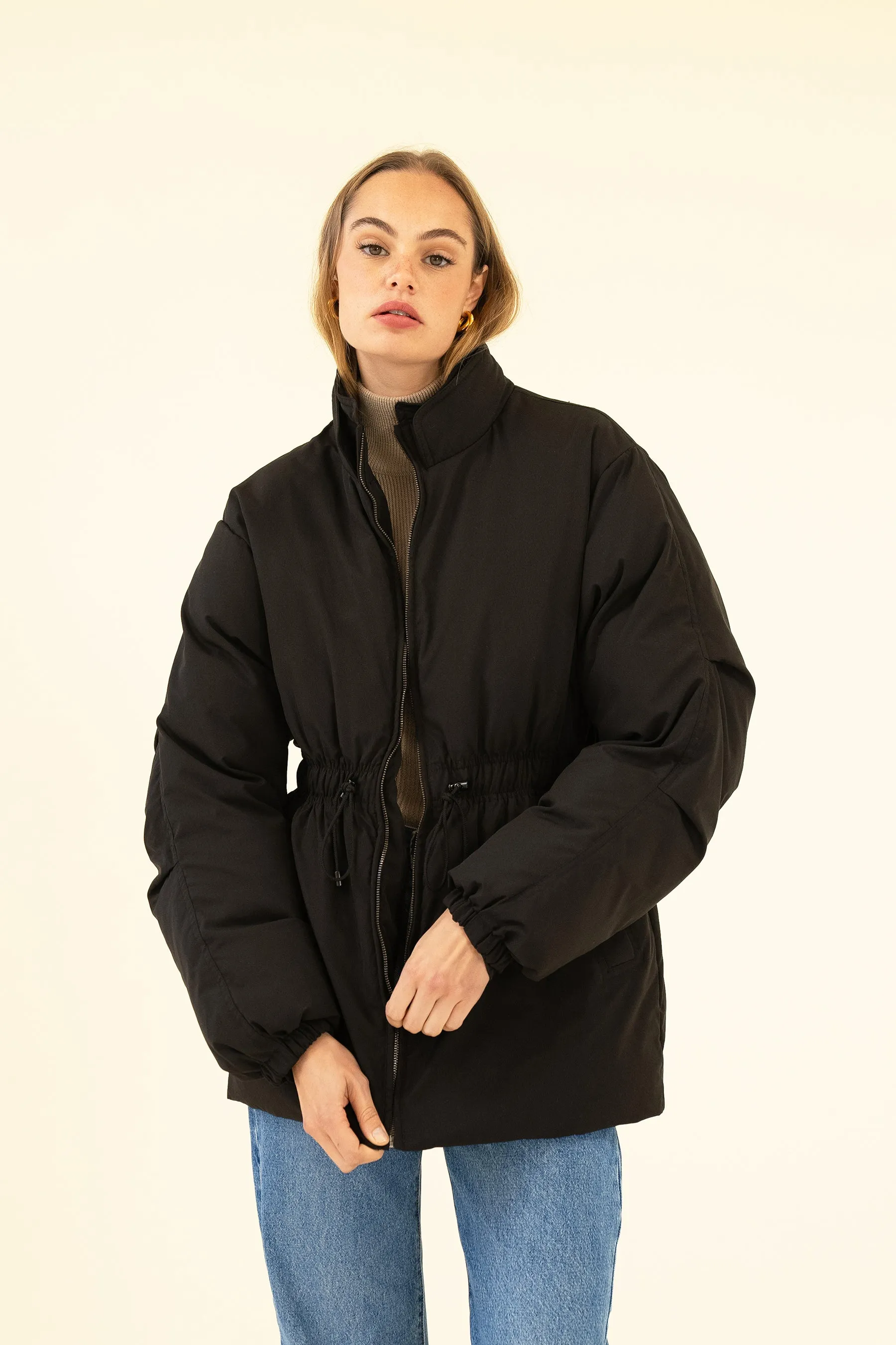 CADENCE PUFFER COAT - NOIR