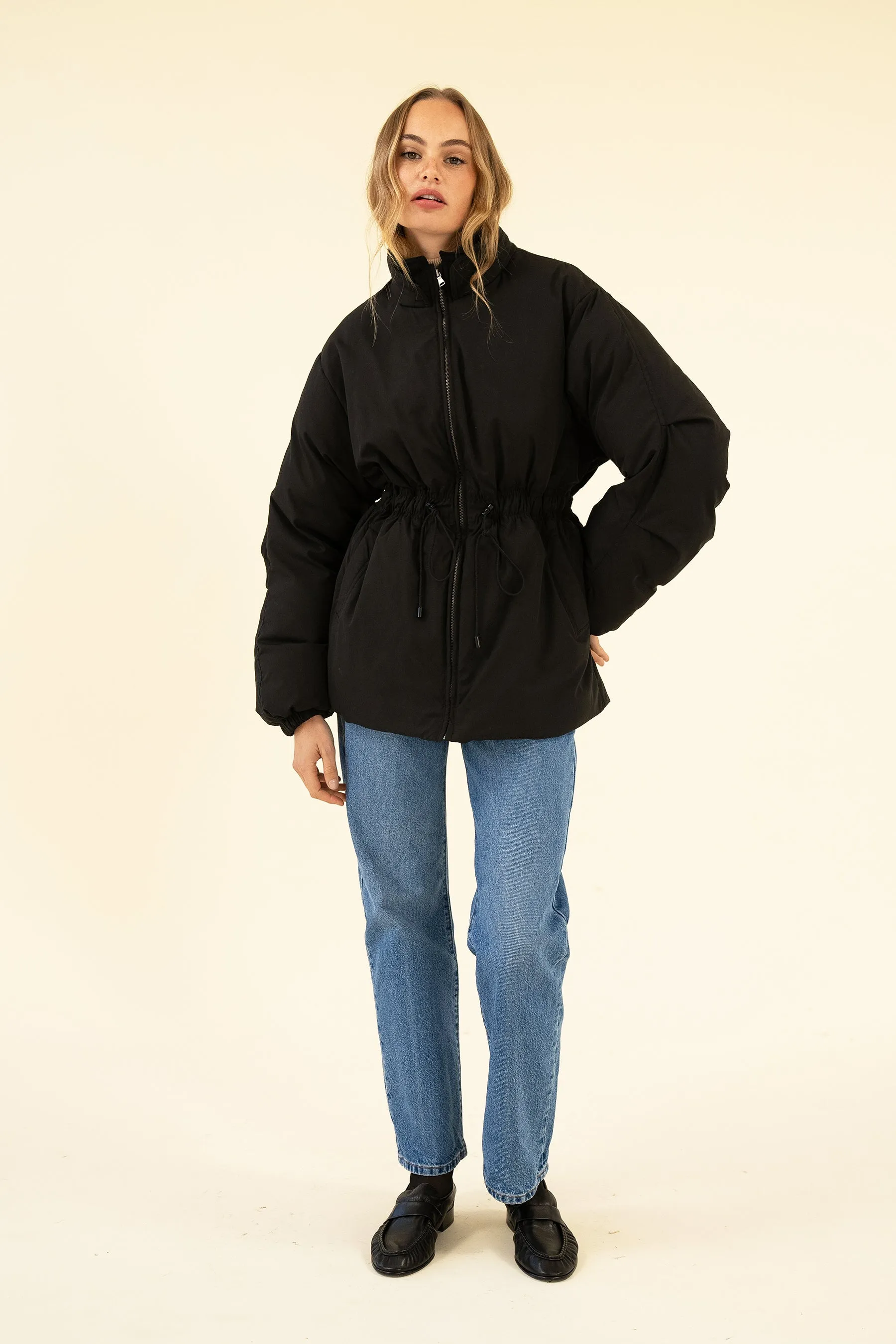 CADENCE PUFFER COAT - NOIR