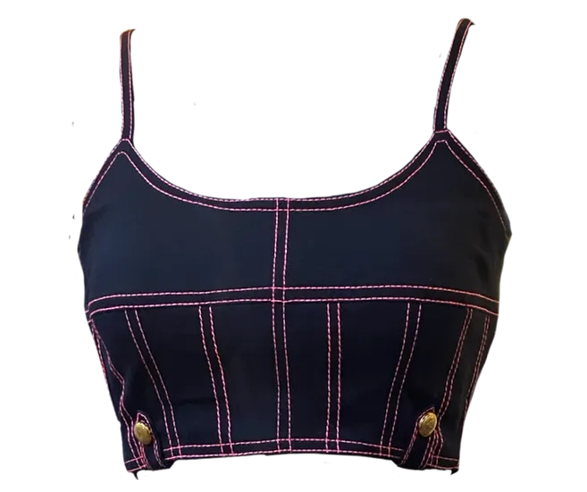 Classic Denim Evening Top