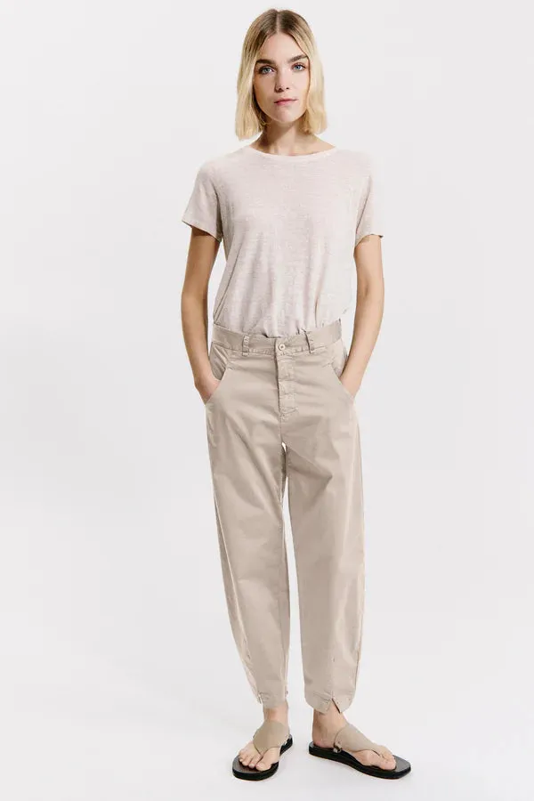 Comfort-fit stretch cotton trousers