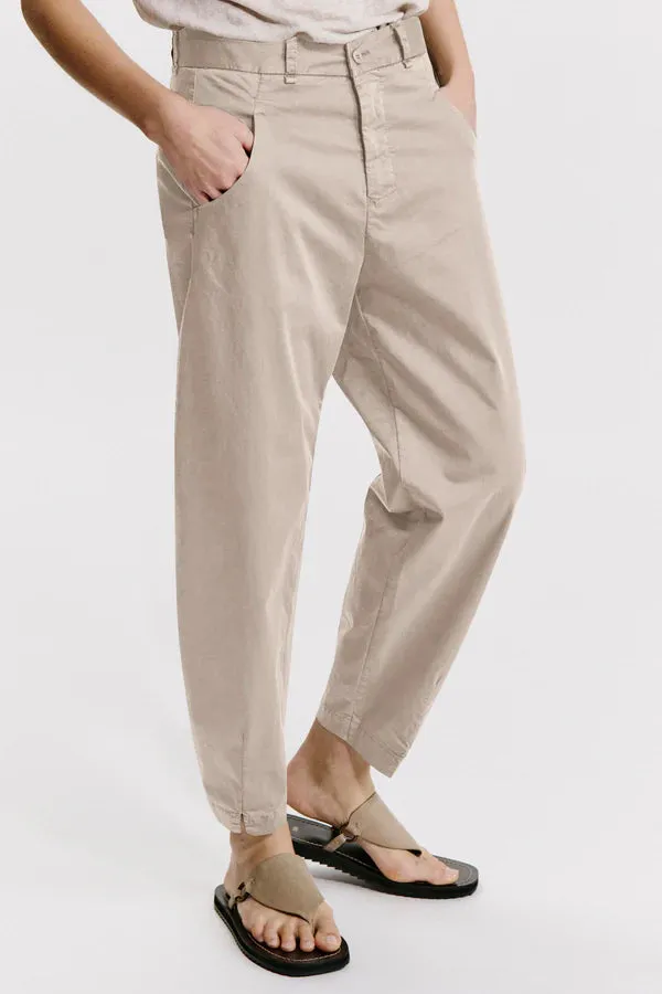 Comfort-fit stretch cotton trousers