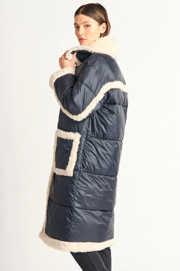 Dex Sherpa Puffer Coat