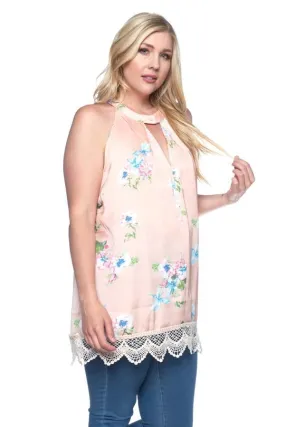 Floral Satin Top