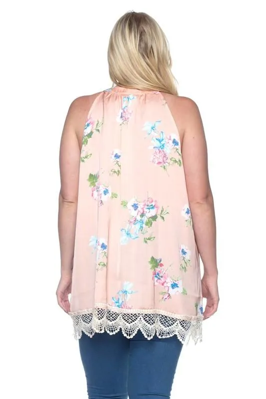 Floral Satin Top