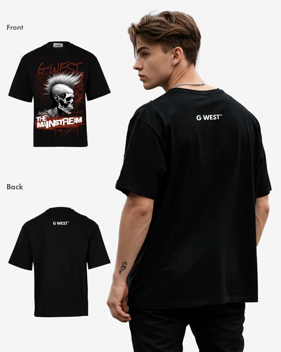 G-WEST THE MAINSTREAM OVERSIZED TEE GWROJMT118