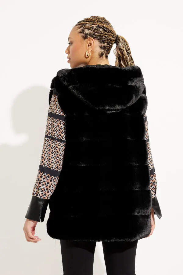 JOSEPH RIBKOFF PUFFER VEST IN BLACK