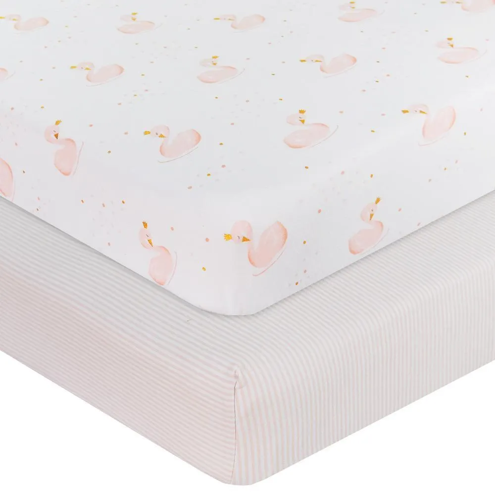 Living Textiles 2-Pack Jersey Cot Fitted Sheet