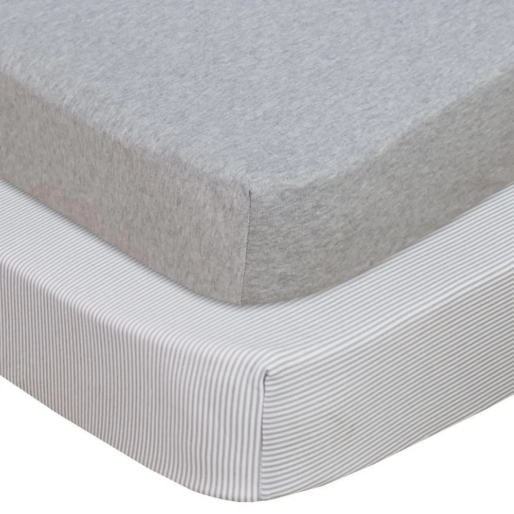 Living Textiles 2-Pack Jersey Cot Fitted Sheet