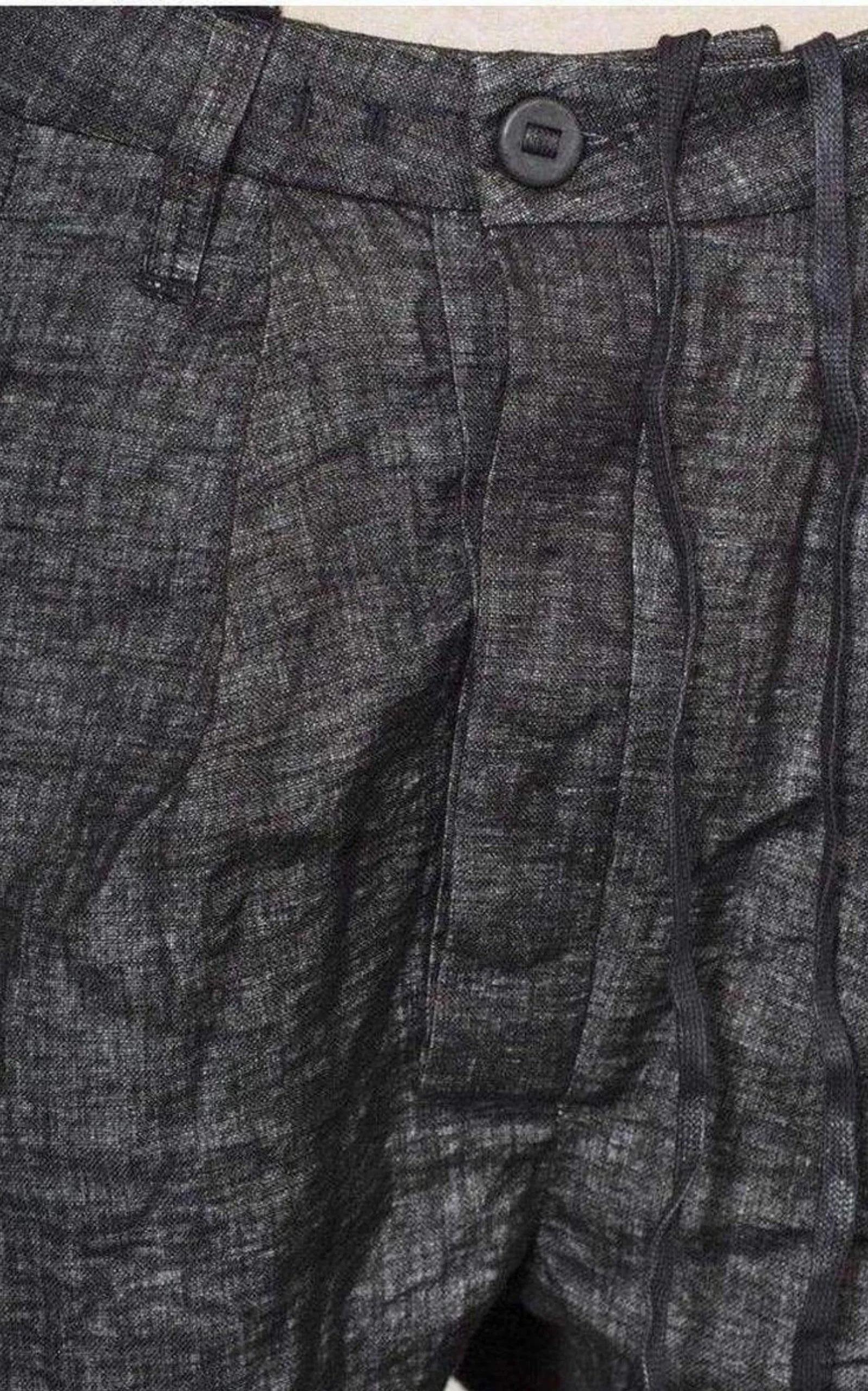 Loose Fit Grey Trousers Pants