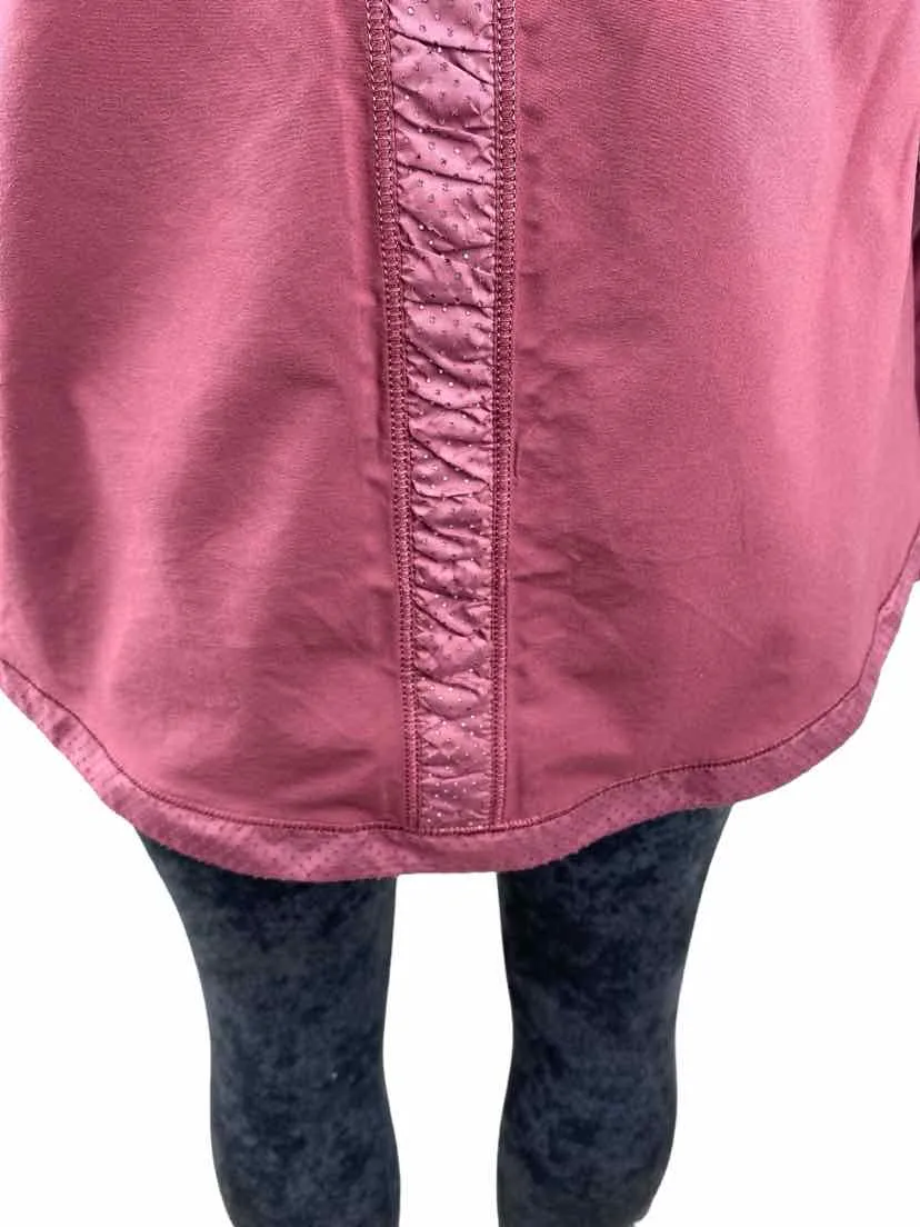 Lululemon Women's Woven Zip Jacket Wine Size 8
