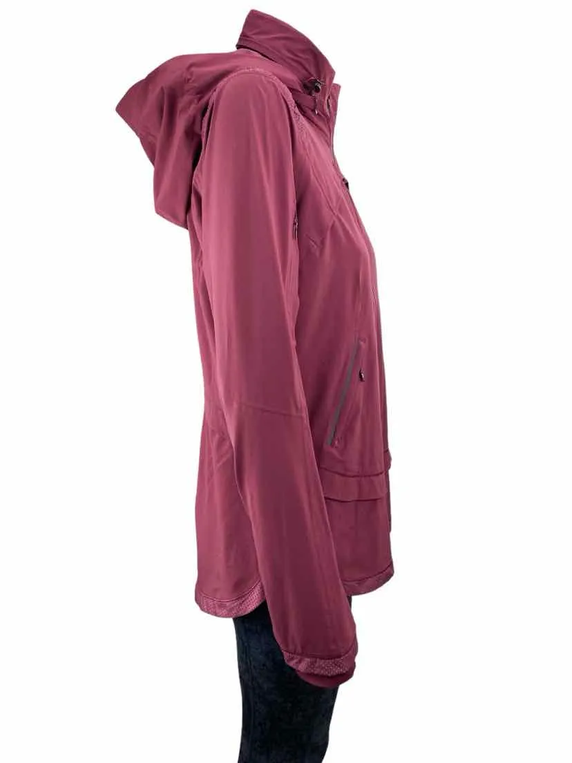 Lululemon Women's Woven Zip Jacket Wine Size 8