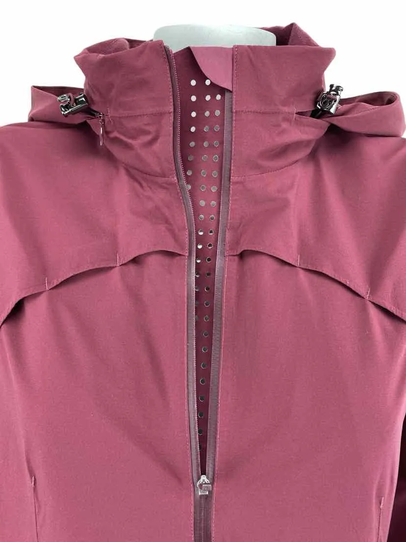 Lululemon Women's Woven Zip Jacket Wine Size 8