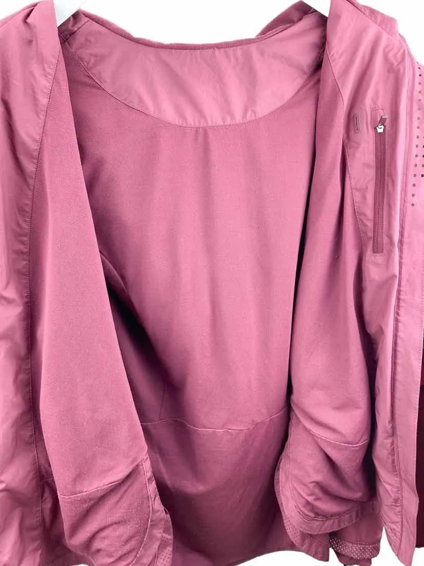 Lululemon Women's Woven Zip Jacket Wine Size 8