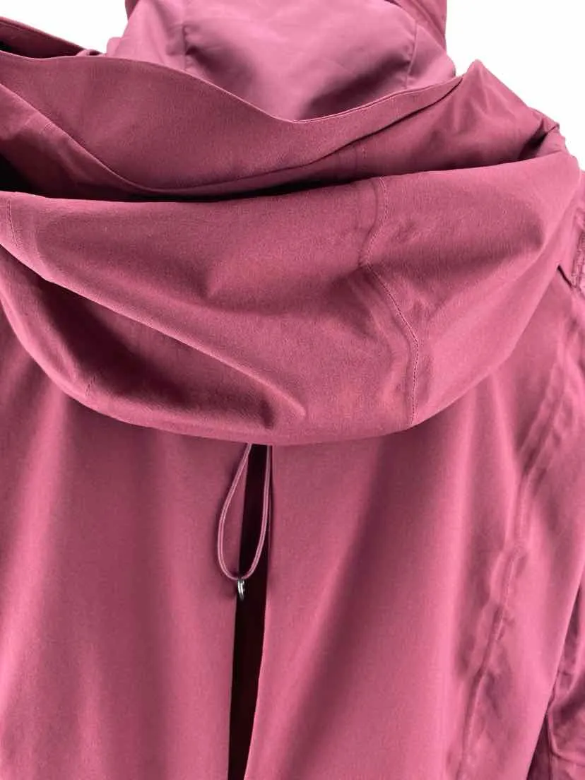 Lululemon Women's Woven Zip Jacket Wine Size 8