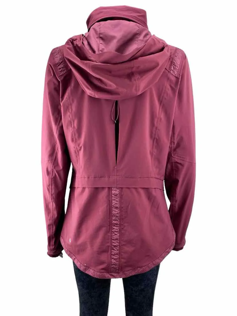 Lululemon Women's Woven Zip Jacket Wine Size 8