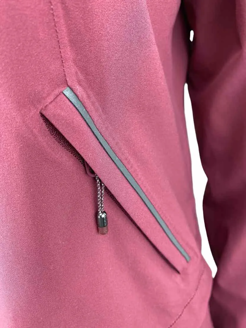 Lululemon Women's Woven Zip Jacket Wine Size 8