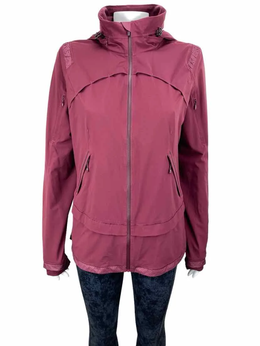 Lululemon Women's Woven Zip Jacket Wine Size 8