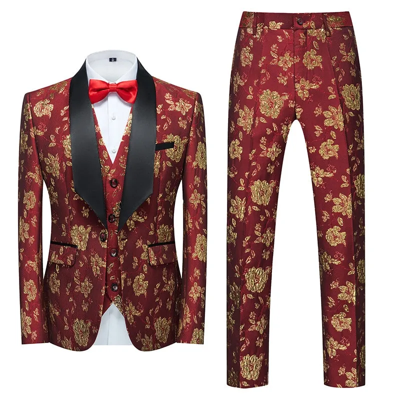 Mens Red Suits and Tuxedos Dylan Brew Collections
