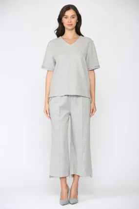 Pre-Order Salina Diamond Trim V-Neck Top