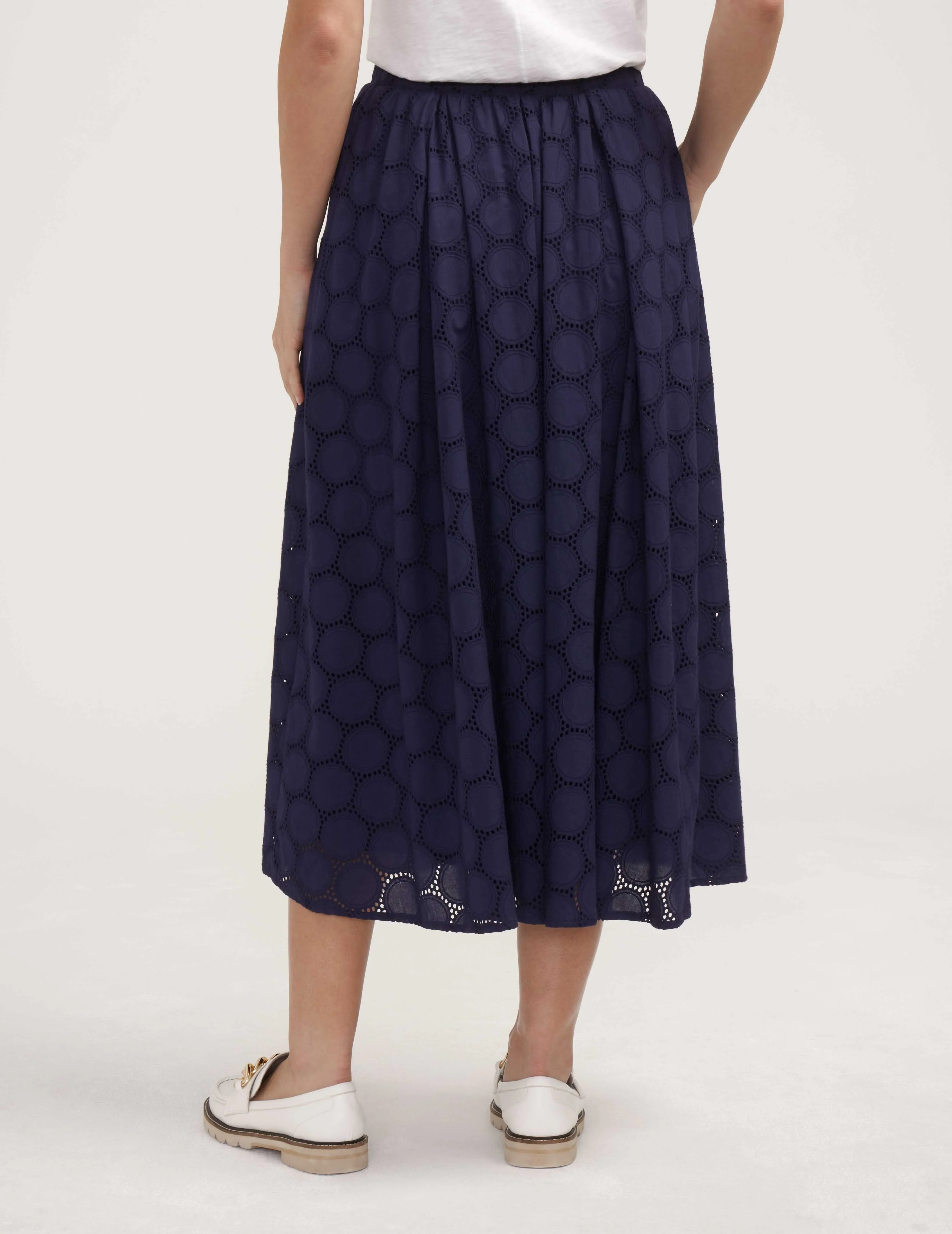 Pull On Shirred Skirt- Sale