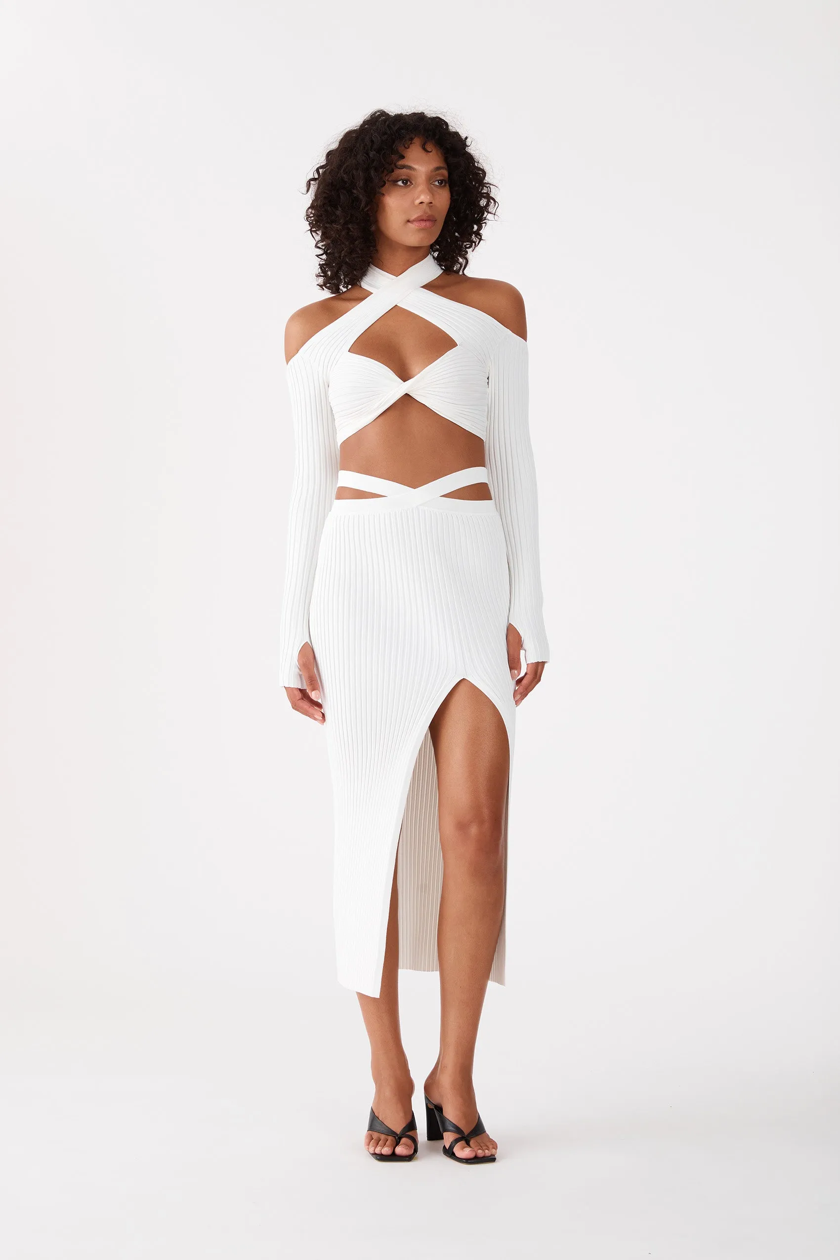 San Sloane Olympia Top Ivory