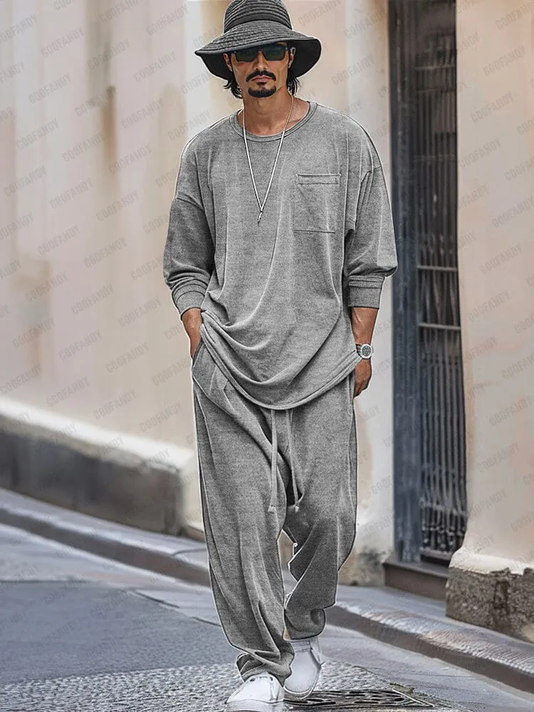 Simple Loose Fit 2-Piece Set