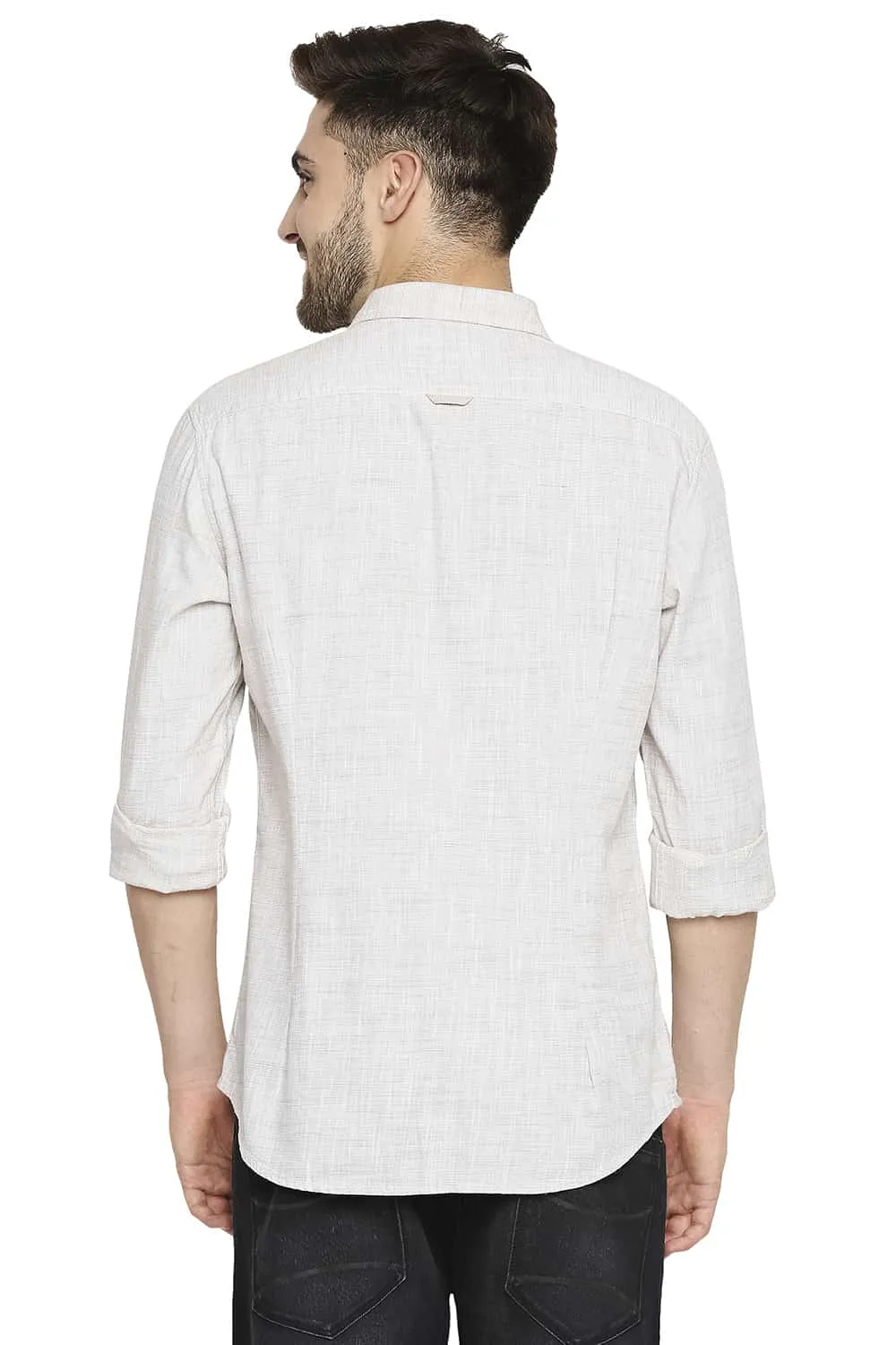 Slim Fit Slub Twill Stripe Shirt
