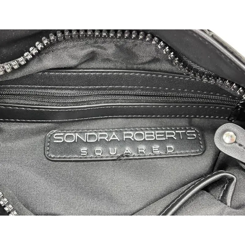 Sondra Roberts Squared Shiny Puffer Rainbow Pride Crossbody Bag Purse New