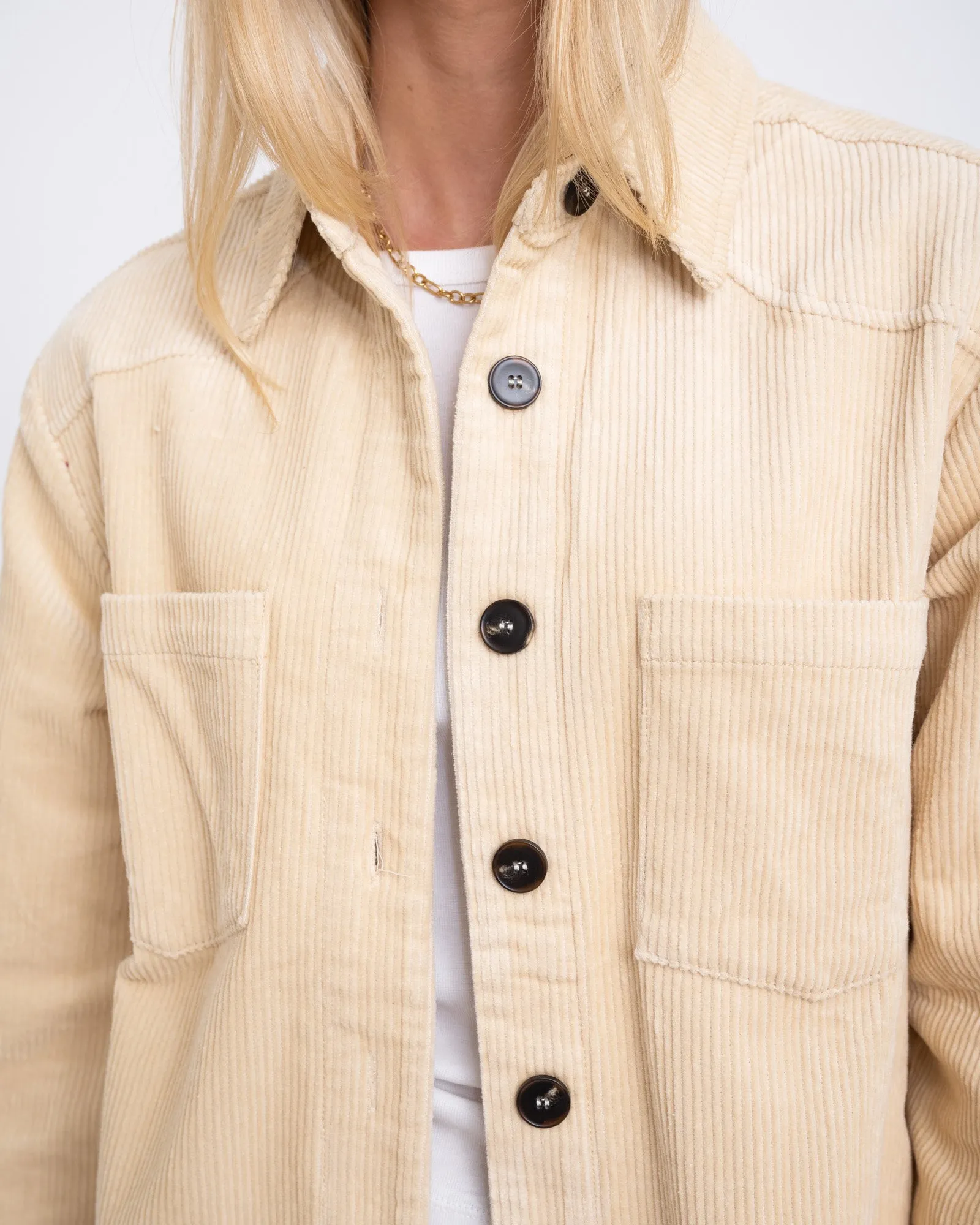 Stan Blouse Corduroy Ecru