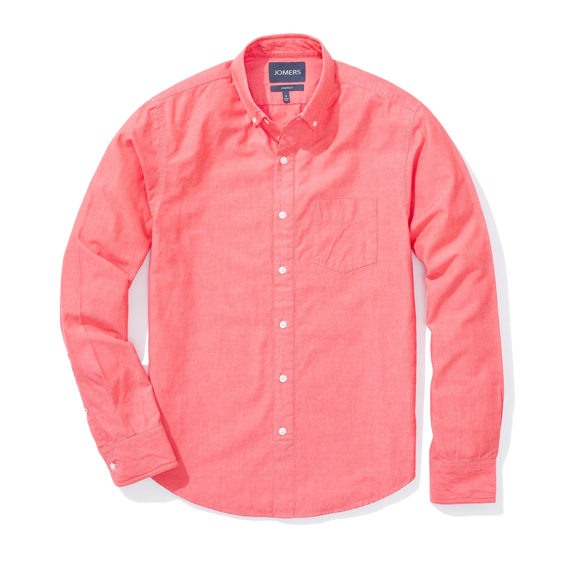 Vassar (Slim) - Red Wash Chambray Button Down
