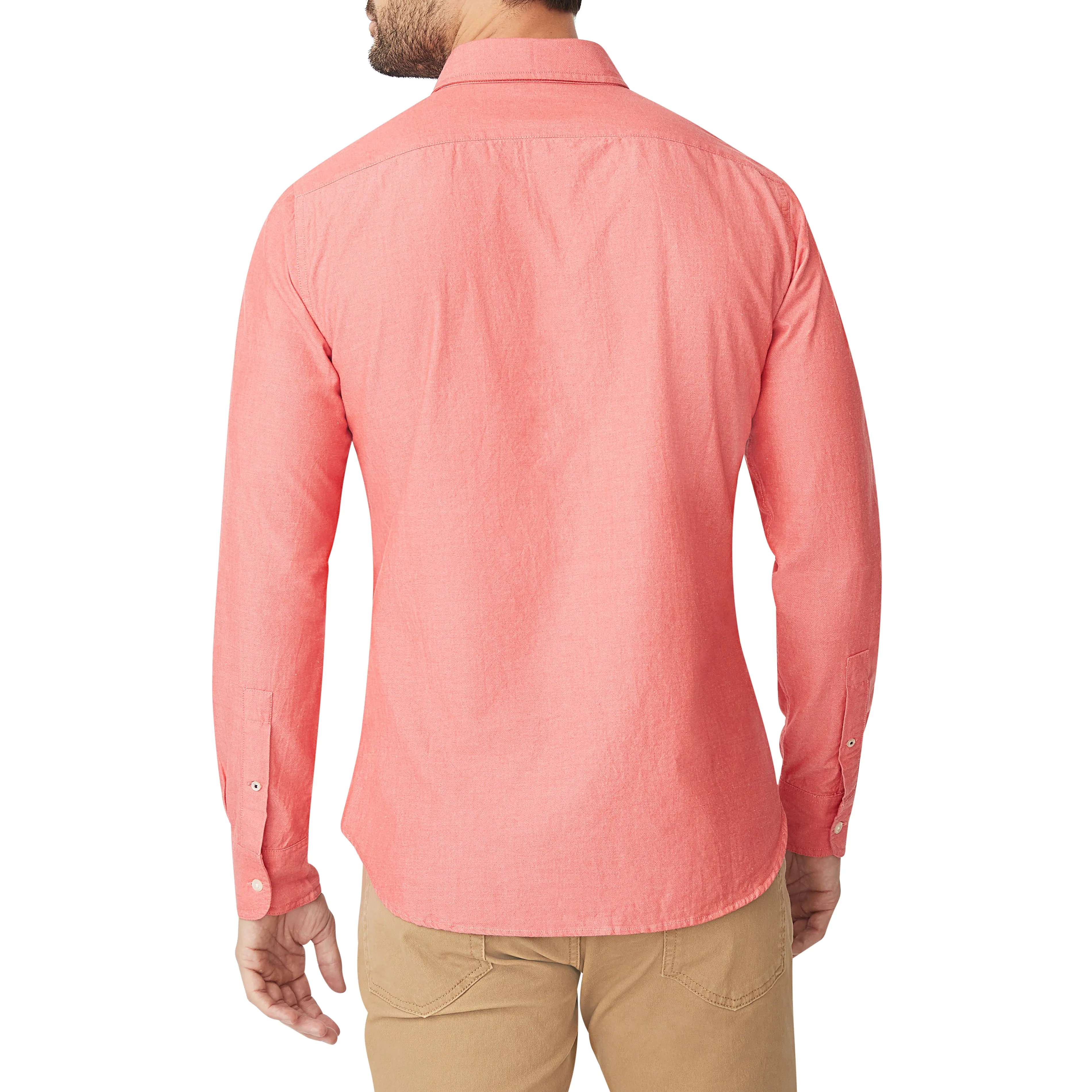 Vassar (Slim) - Red Wash Chambray Button Down