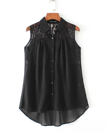 Women Blouses Chiffon White